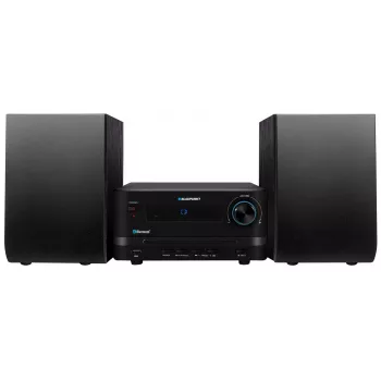 Kodu audio mikrosüsteem BLAUPUNKT MS14BT — CD/MP3-mängija, Bluetooth, USB, FM RDS, 15 W RMS, must