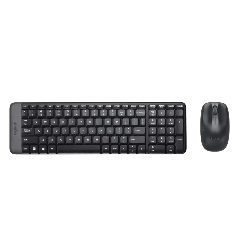 Logitech Wireless Combo MK220 - klaviatuuri- ja hiirekomplekt - juhtmevaba - 2,4 GHz - itaalia - tumehall (920-003721)