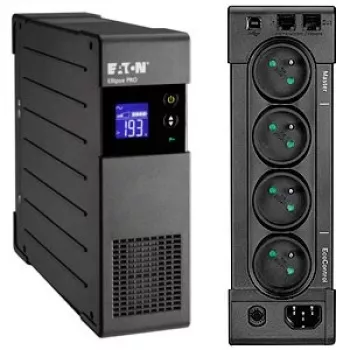 Katkematu toiteallikas Eaton Ellipse PRO 850 FR, liin-interaktiivne UPS, 0,85 kVA (510 W), 4 pistikupesa, LCD, torn