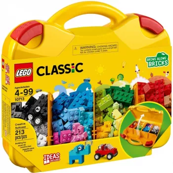 LEGO 10713 Classic Creative Suitcase mänguasjade hoiukohver lõbusate värviliste ehitusklotsidega, kingitus 4+ aastastele lastele, poistele ja tüdrukutele