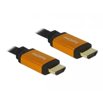 HDMI kaabel DeLOCK 85727 1m tüüp A mees-mees must kuldne
