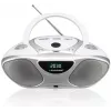 CD-salvesti BLAUPUNKT BB14WH — CD-salvesti MP3-esitusega, USB, LCD, kell, 2x1 W kõlarid, hõbe/valge
