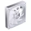 120mm PWM ARGB jahutusventilaator Jonsbo ZA-120 valge — mudel ZA-120W, PWM juhtimine, ARGB valgustus