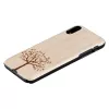 Nutitelefoni ümbris man and wood iPhone XR jaoks – õunapuu puit, must viimistlus