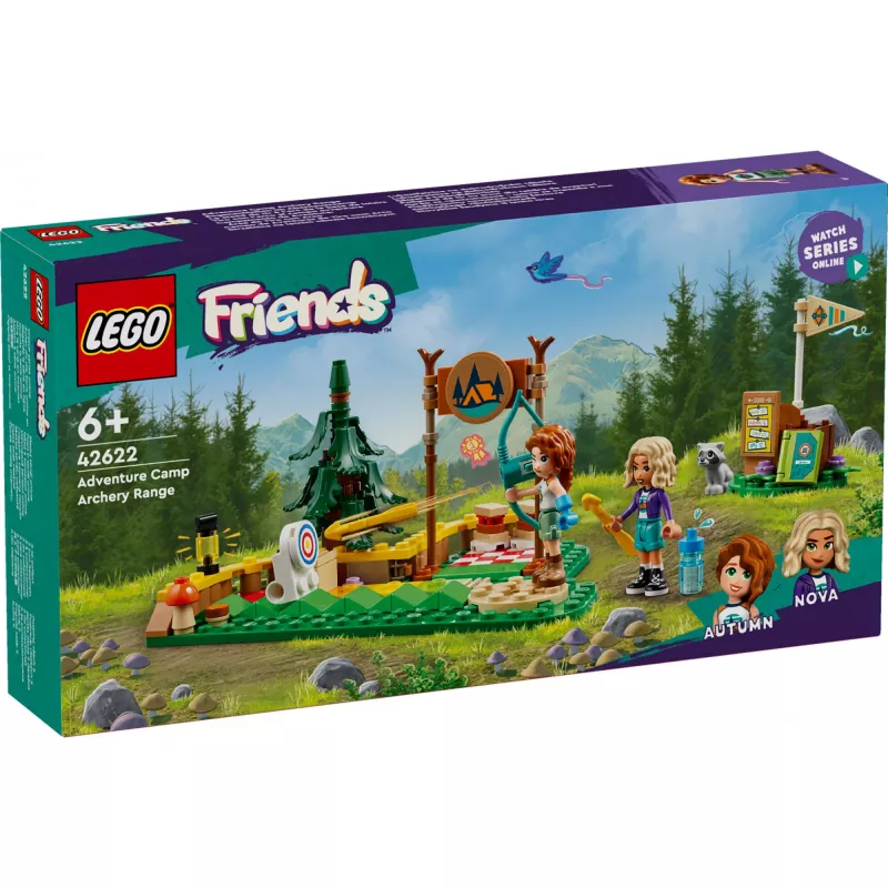 Ehitusmänguasi LEGO Friends Viburadade seikluslaager 42622 — 157 detaili, 2 minifiguuri, vanus 6+