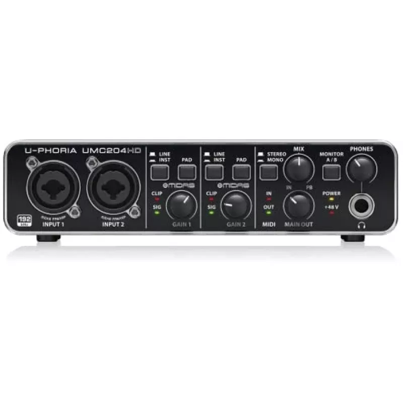 Behringer UMC204HD lisamuusikavarustus