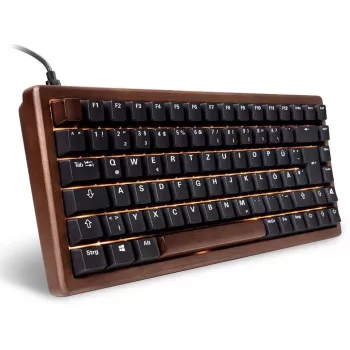 Sharkoon 100068081 klaviatuur kodu USB QWERTZ saksa must puidust 75%