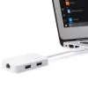 Edimax EU-4308 sülearvuti dokk/pordireplikaator USB 3.2 Gen 1 (3.1 Gen 1) Type-C valge