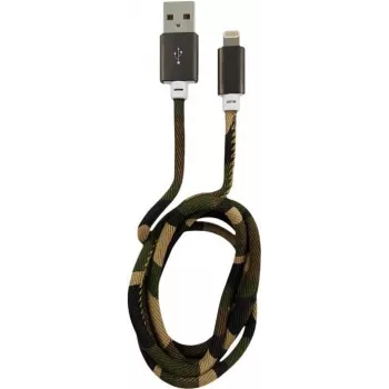 LC-POWER Kaabel USB-Lightning-1M-5 1m woodland camo, USB A Lightninguga