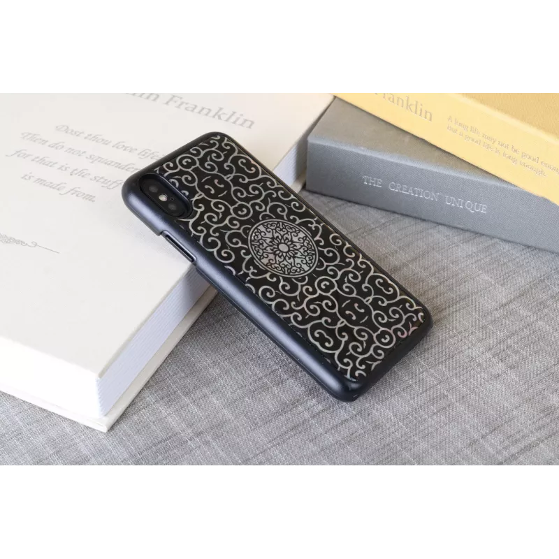 Nutitelefoni ümbris iKins iPhone XS / XS S Liana — Must kaitseümbris