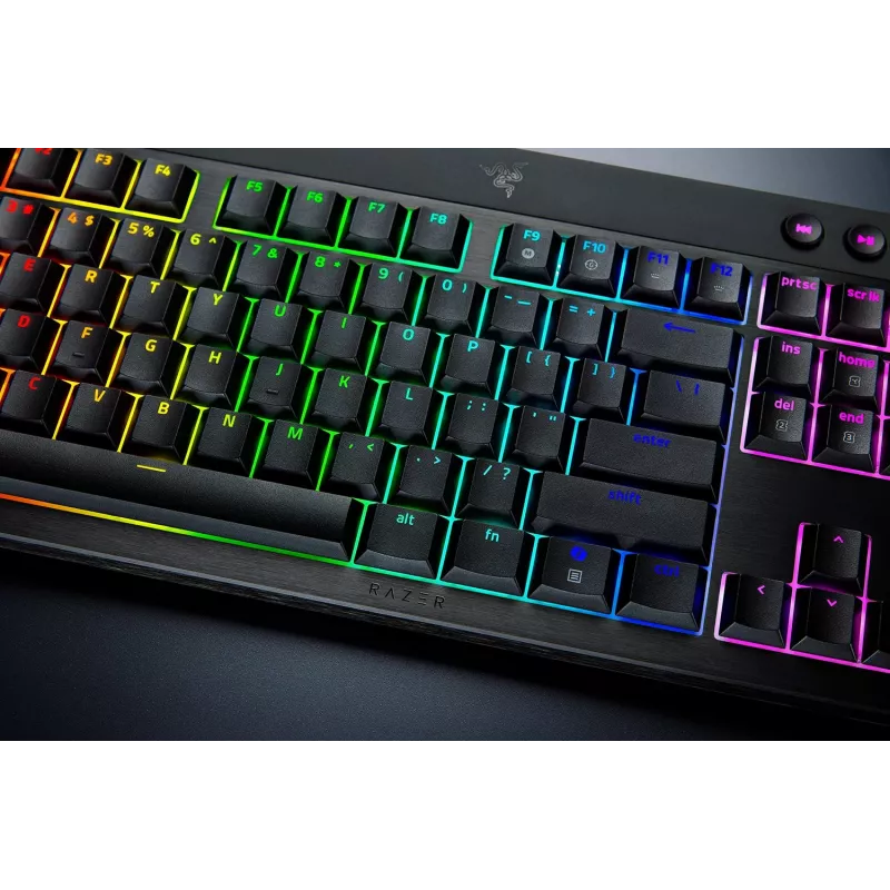 Mänguriklaviatuur Razer MustWidow V4 Low-profile Wireless — madala profiiliga mehaanilised klahvid, Bluetooth ja 2,4 GHz