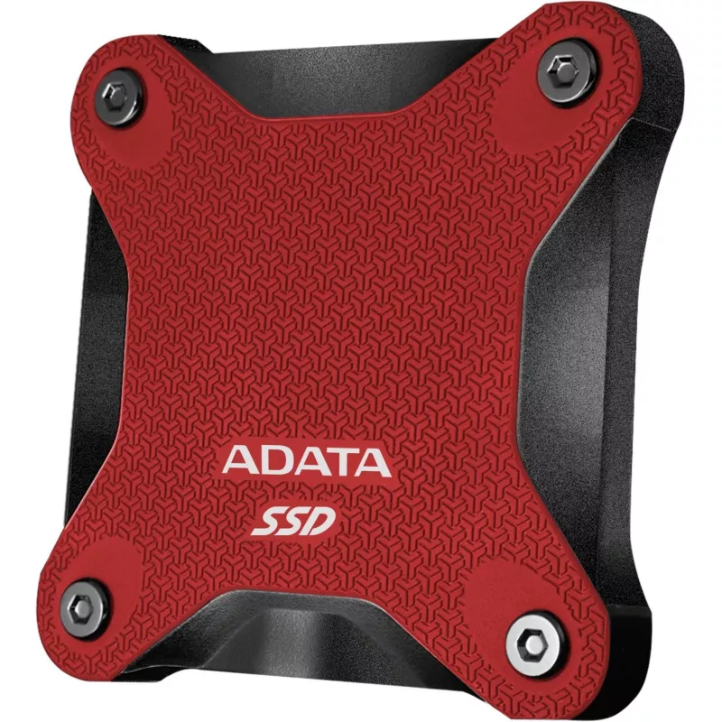 Väline SSD ADATA SD620 1 TB, kaasaskantav USB 3.2 Gen 2 (Micro-USB B), lugemiskiirus 520 MB/s, kirjutamiskiirus 460 MB/s, löögikindel, punane