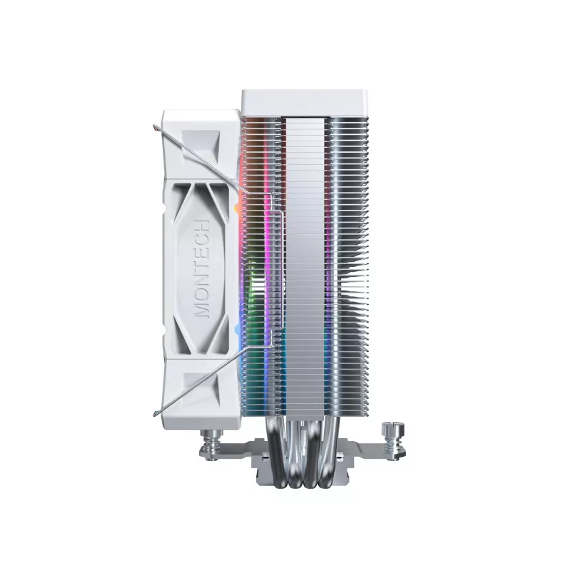 Õhkjahuti Montech NX400 ARGB 120 mm valge — 270 W TDP, FDB, 156×74×120 mm