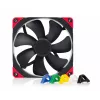 140 mm Noctua NF-A14 PWM chromax.Must.swap korpuse ventilaator, 12V, 300–1500 RPM, PWM, 140.2 m³/h, 24.6 dB