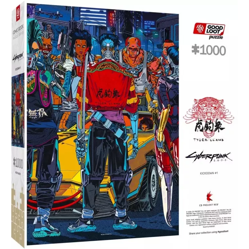 Good Loot Comic Book Puzzle: Cyberpunk 2077 Kickdown, 1000 tk