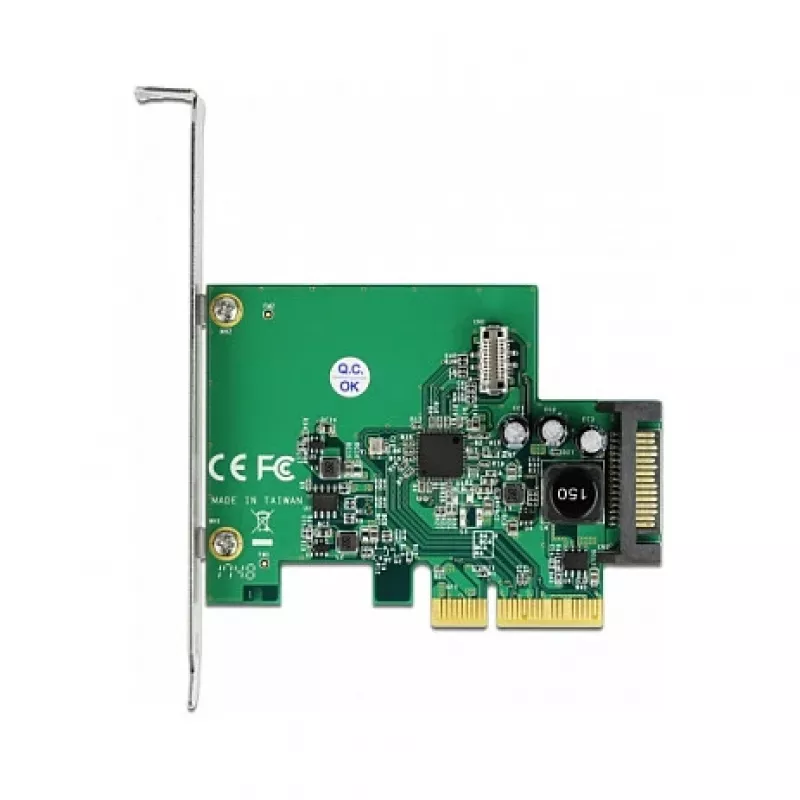 DeLOCK PCI Express x4 kaart 1 x sisemise USB 3.2 Gen 2 võtmega B 20 kontaktiga emase pordiga