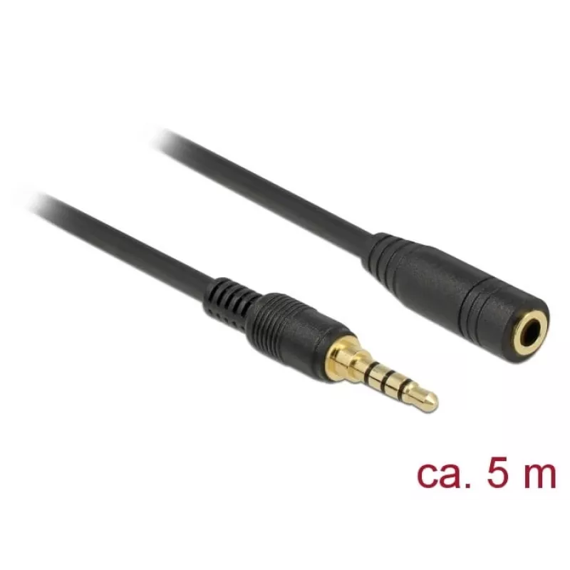 Audiojuhe 3,5 mm isane–emane DeLOCK 85635 5 m must