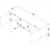 Cama RTV-kapp ISLA 150.5x40x60 kašmiir matt