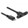 USB-kaabel DeLOCK 85245 USB 2.0 0,25 m Micro-USB B Must