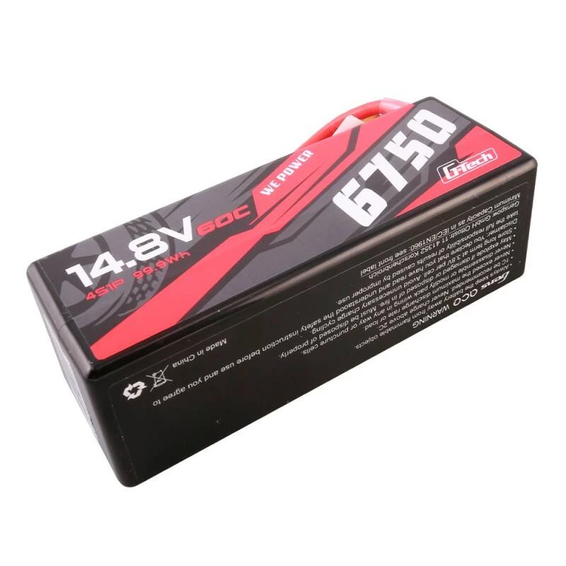 Gens ace G-Tech 6750mAh 14.8V 60C 4S1P 14# XT90 Aku