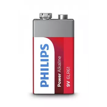 Ühekordne patarei Philips Power Alkaline Battery 6LR61P1B/10