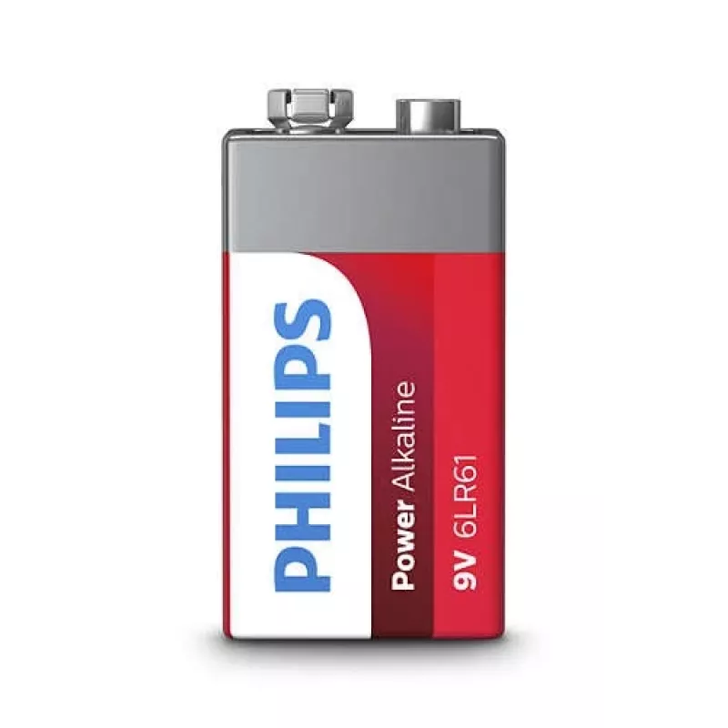 Ühekordne patarei Philips Power Alkaline Battery 6LR61P1B/10