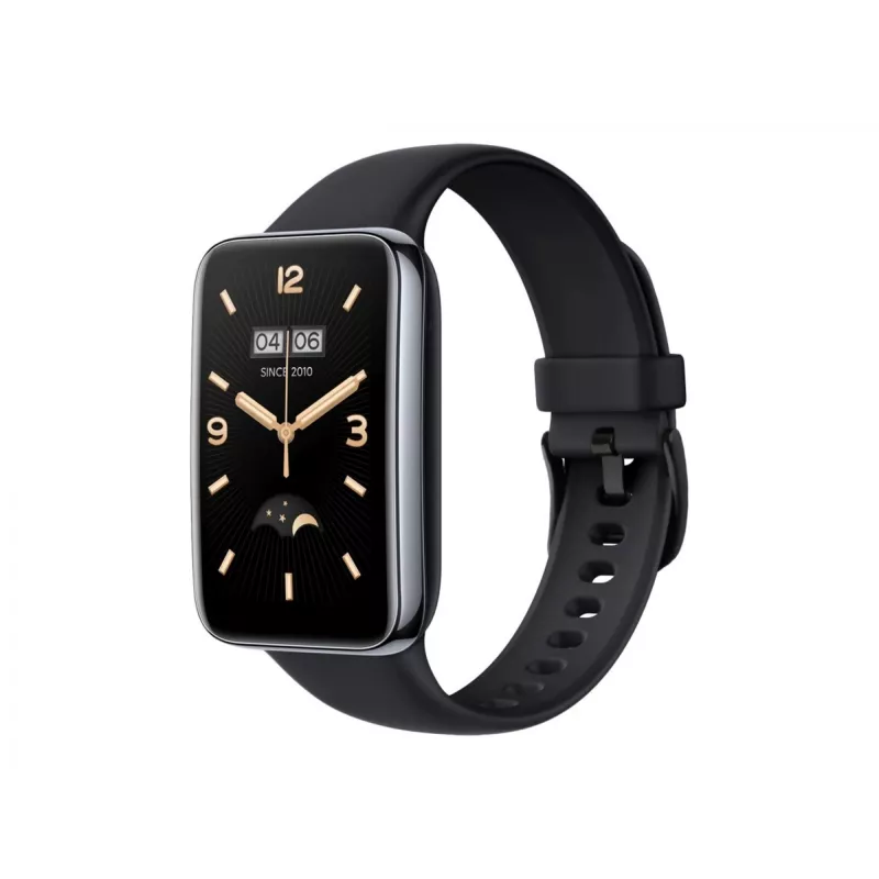 Silikoonrihm FIXED, Xiaomi Mi Smart Band 7 Pro — must, reguleeritav, veekindel