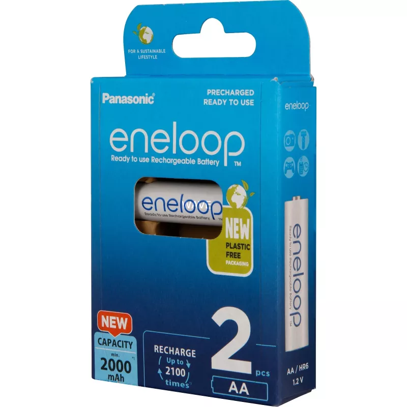 Laetavad akud PANASONIC ENELOOP AA 2000 mAh 2 tk (BK-3MCDE/2CP)