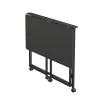 Maclean kokkupandav laud, must, mobiilne, 100x50cm, max 50kg MC-1250 B