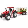 BRUDER puidutraktor koos haagisega BR-03453 – mehaaniline mänguasi, ühildub Bruderi figuuridega