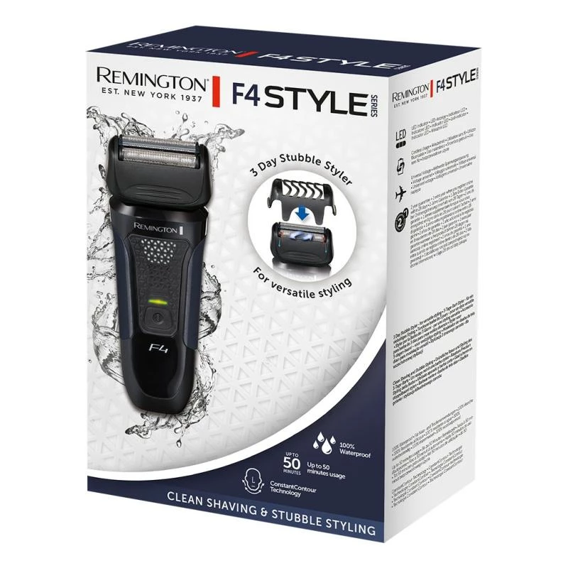 Remington Shaver F4 Style Series Wet & Dry must sinine (F4002)