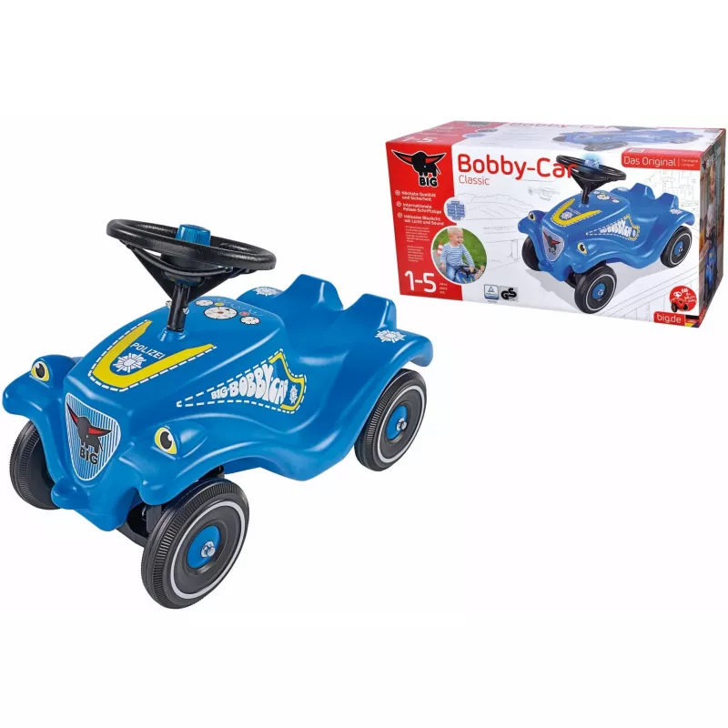Sõiduauto Simba-Dickie BIG Bobby-Car Classic Police, tõukekäiguga, plastikust, 4 ratast, vanusele 1+