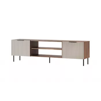 TV-kapp Cama ALMERA 180,5×42×52,5 cm pähkel/kašmiir – pealisplaat puitlaastplaadist, pähklipuust raam