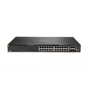 HPE - Aruba 6300M - Switch - L3 - hallatav - 48 x 10/100/1000 (1 PoE+) + 4 x 1 Gigabit / 10 Gigabit / 25 Gigabit / 50 Gigabit SFP56 (ülesling / virnastamine) Esiküljelt ja küljelt tagaküljele