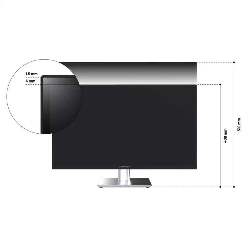 JAPANNEXT JN-I270WQHD300F-HSP arvutimonitor 68.6 cm (27 tolli) 2560 x 1440 pikslit Wide Quad HD LED Hall