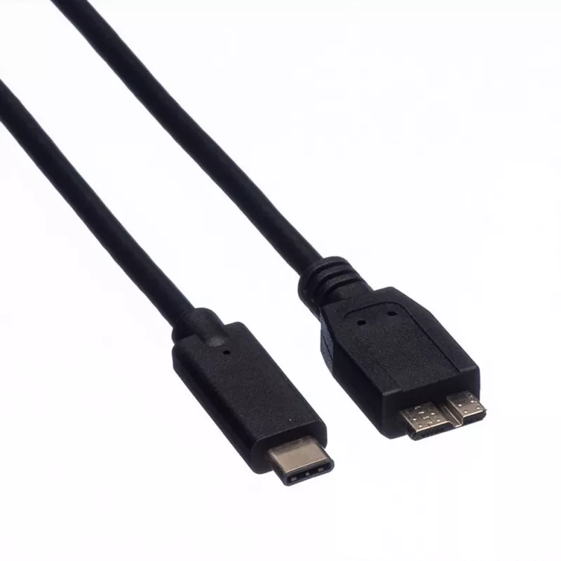 ROLINE - USB-kaabel - Micro-USB 3.0 Type B (M) USB Type C (M) - 1 m - must (11.02.9006)