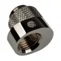 Adapter BitsPower X-Cross G1/4 inch isane G1/4 inch emasele, 5 mm nihe, läikiv must
