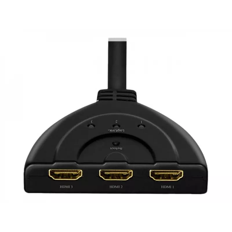 LogiLink - Video/Audio Splitter/Switch - 3 x HDMI - Desktop