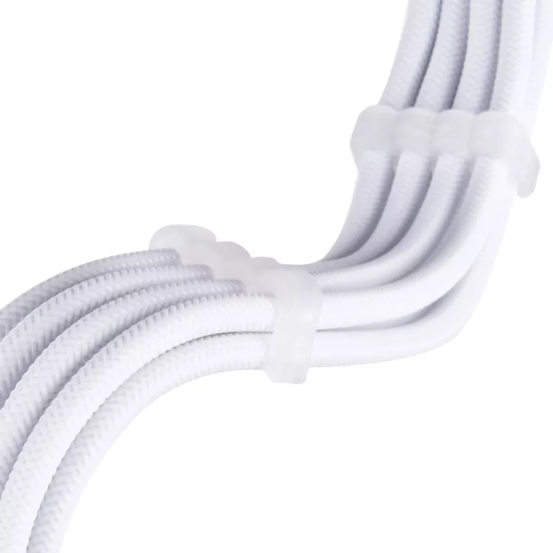 Toiteploki pikenduskaabel SILVERSTONE EPS 12V 8‑pin (30 cm) valge SST-PP07E-EPS8W-V2