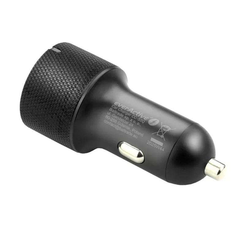 Autolaadija everActive CC-50Q QC3.0 75W Quick Charge 3.0 toega ja USB-portidega