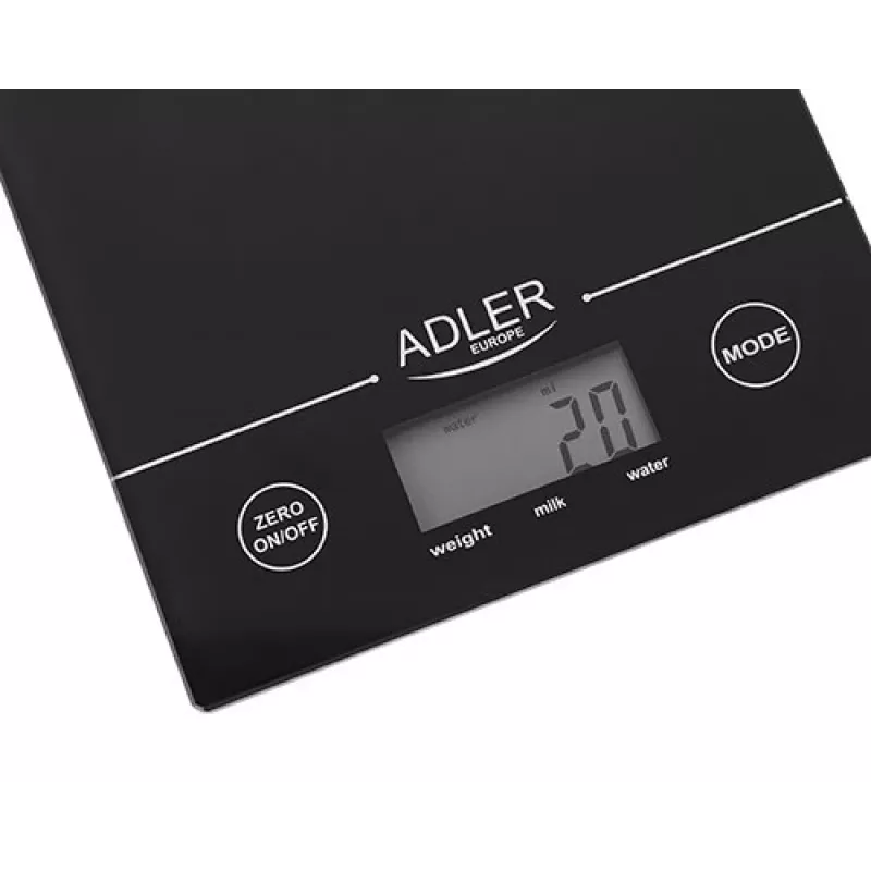 Adler AD 3138 b Mehaaniline köögikaal Must Töötasapind Ristkülik