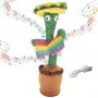 Tantsiv kaktusemänguasi sombreroga Extralink Toys, laulev lastele LED USB