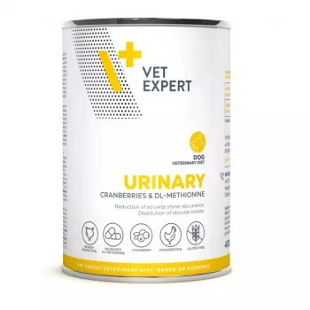 Märg koeratoit VETEXPERT Urinary Chicken 400 g — veterinaarne märgdieet kuseteede toetamiseks, täiskasvanud koerad, niiskusesisaldus 80%