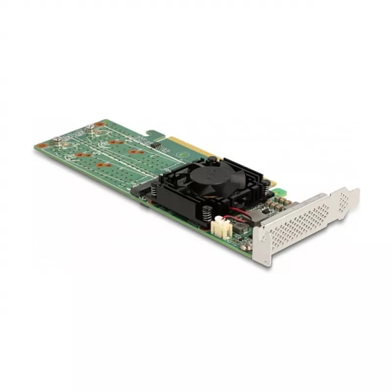 DeLOCK PCI Express x16 kaart neljale sisemisele NVMe M.2 Key M-le – madalprofiil