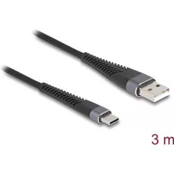 DeLOCK USB-kaabel USB 2.0 3 m USB A USB C must 81123