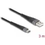 DeLOCK USB-kaabel USB 2.0 3 m USB A USB C must 81123