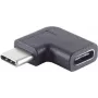 USB 3.1 Type‑C adapter ShiverPeaks 13‑40001 — isane emasele 90°