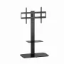Põranda telerialus GEMBIRD TVS-86ST-01 43–86-tollistele teleritele, must, karastatud klaasist alus, VESA 100x100–600x400, max 60 kg