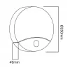 LED-seinalamp MACLEAN MCE357W IR-liikumisanduriga, valge, sise-/välistingimustesse