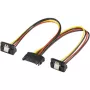 15-Pin-SATA Y-toitekaabel 20 cm